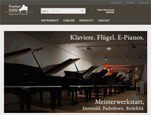 Tablet Screenshot of piano-harke.de